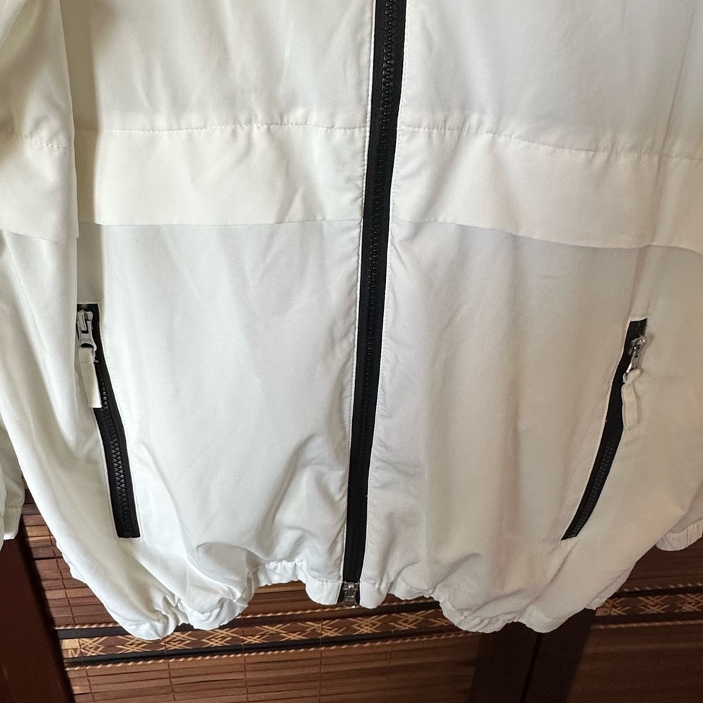 Nuage Women's Sz L Insect Repellent Packable Zip-Front Jacket White - Picture 2 of 11